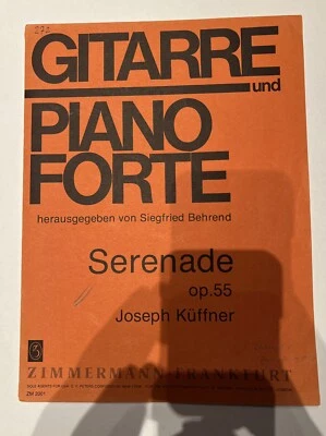 Serenade op. 55 Joseph Küffner Gitarre und Pianoforte ZM 2001 Zimmermann - Bild 1 von 3