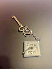 Class of 2019 Graduation Cap  Skeleton Key, Key Chain