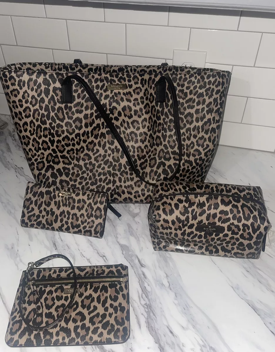 Chic kate spade leopard print tote | Carteras, Bolsos