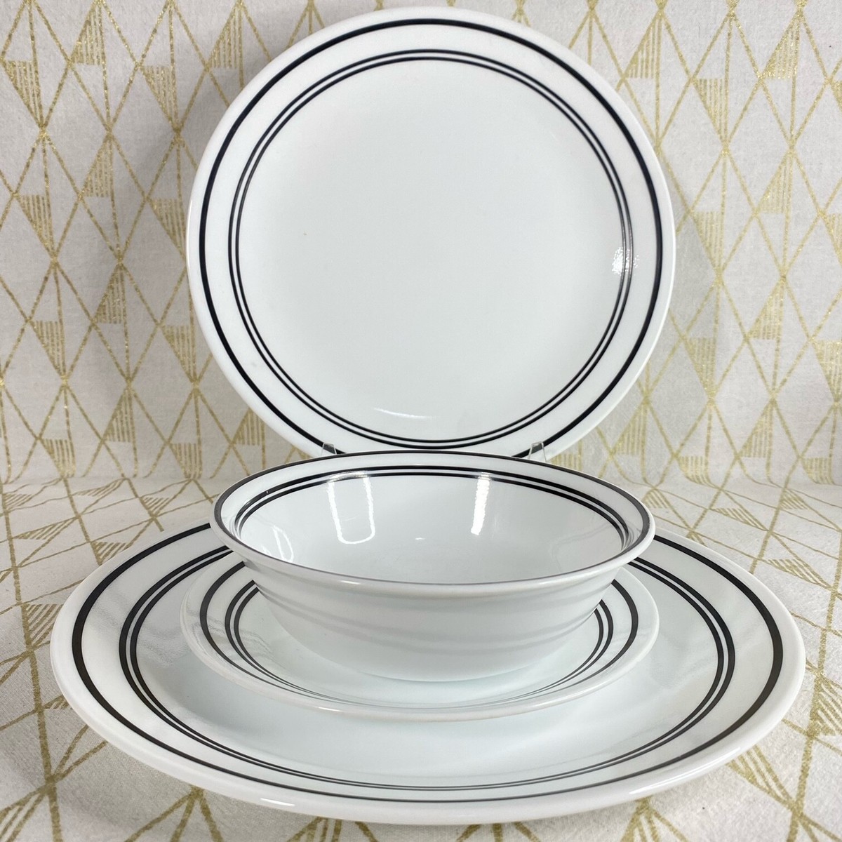 Vintage Corelle Classic Café Black Dinnerware by the piece