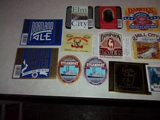16 Different scarce Micro Brewery BEER BOTTLE LABELS - Steamboat, Mill City, ETC