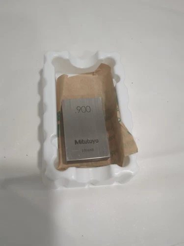 MITUTOYO Rectangle Steel Gage Block: 0.9", Grade AS-1 611199-541