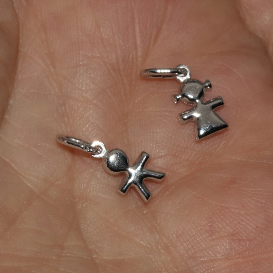 collana ciondolo tutto argento 925 gufo mezza luna farfalla cuore croce bambini - Immagine 3 di 3