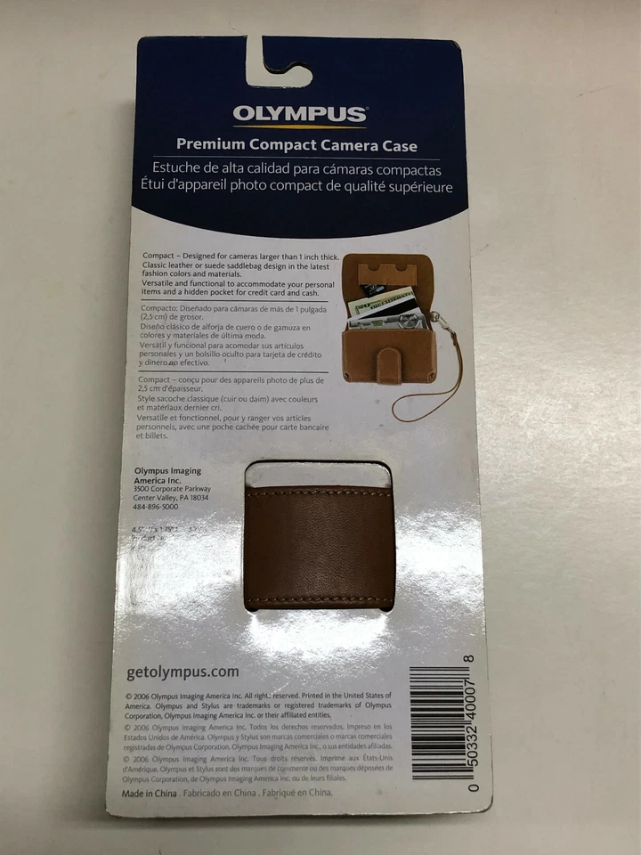 Funda de cuero compacta Olympus Premium - para Olympus Stylus 740 o 750 (202088) Foto 2 de 2