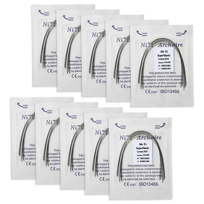 Fils Orthodontiques NITI Super Élastiques - Forme Ronde - Pour Brackets Et Attelles