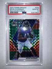 Mosaic NFL Ravens Devin Duvernay Red Green Choice rookie card *GEM MINT PSA 10*