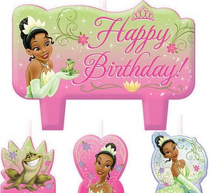 Tiana Cake Candles Disney Princess Frog Birthday Party Supplies