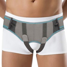 Men Inguinal Hernia Support Belt Double Groin Hernia Pain Relief Truss Brace