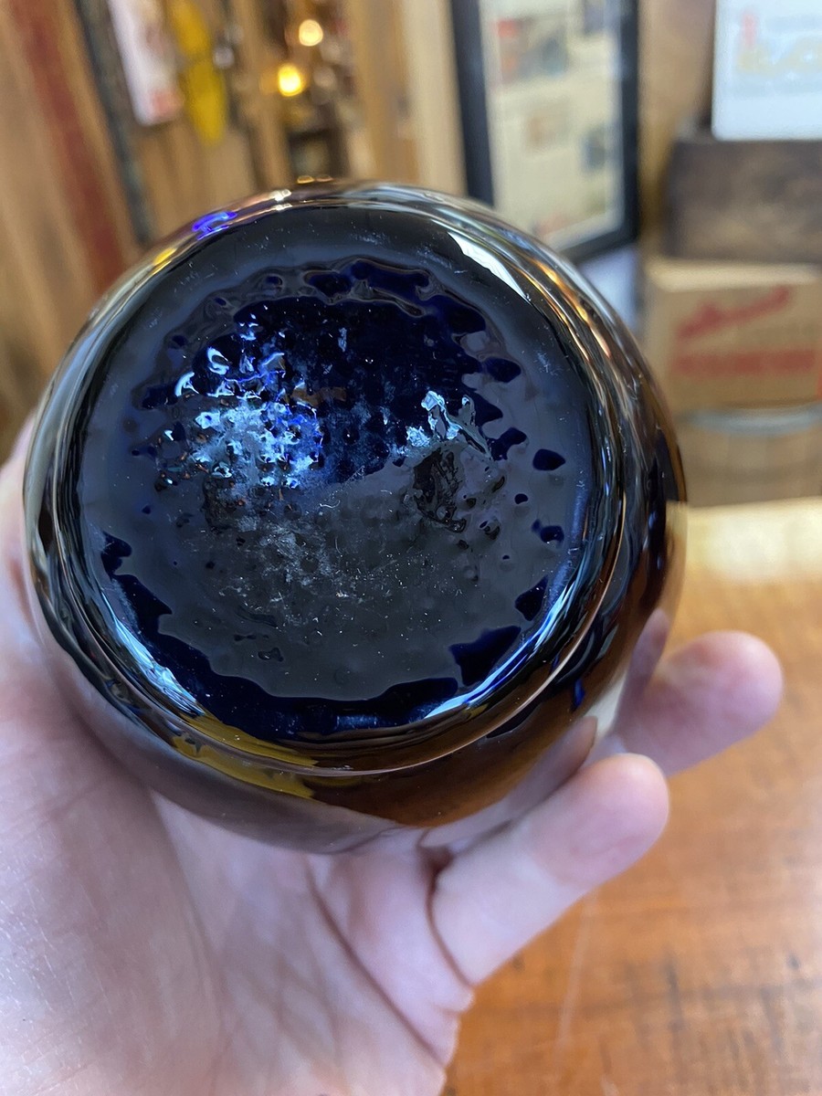 vintage purple vase art glass | eBay