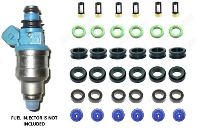 Fuel Injector O-Ring Repair Kit 450cc, 390cc Blue Black Top Set of 6
