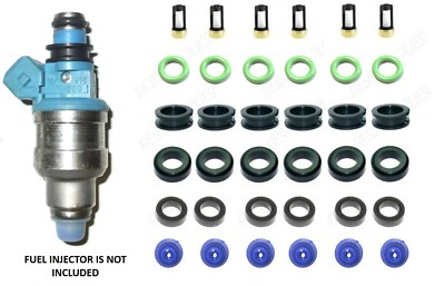 #ad Fuel Injector O Ring Repair Kit 450cc 390cc Blue Black Top Set of 6 DSM 3000gt $25.95