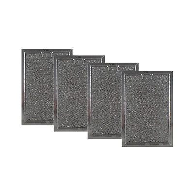 Aluminum Grease Mesh Microwave Oven 5'' x 7-5/8'' x 3/32'' Filters (4 Pack) By AFF