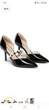 New 8.5 Dream Pairs Black Pearl High Heel Stiletto Elegant D'orsay Dress Shoes