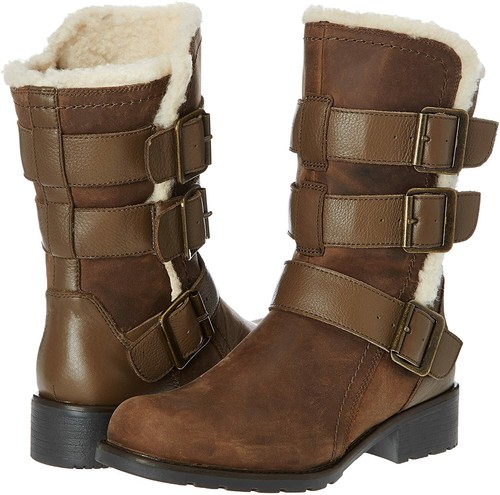 Clarks Orinoco Bloom fur lined Leather 