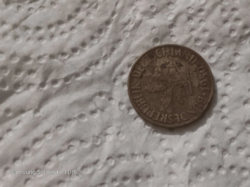 10 peniques 1950 F,10 peniques 1950 F, circulado, Foto 2 de 3