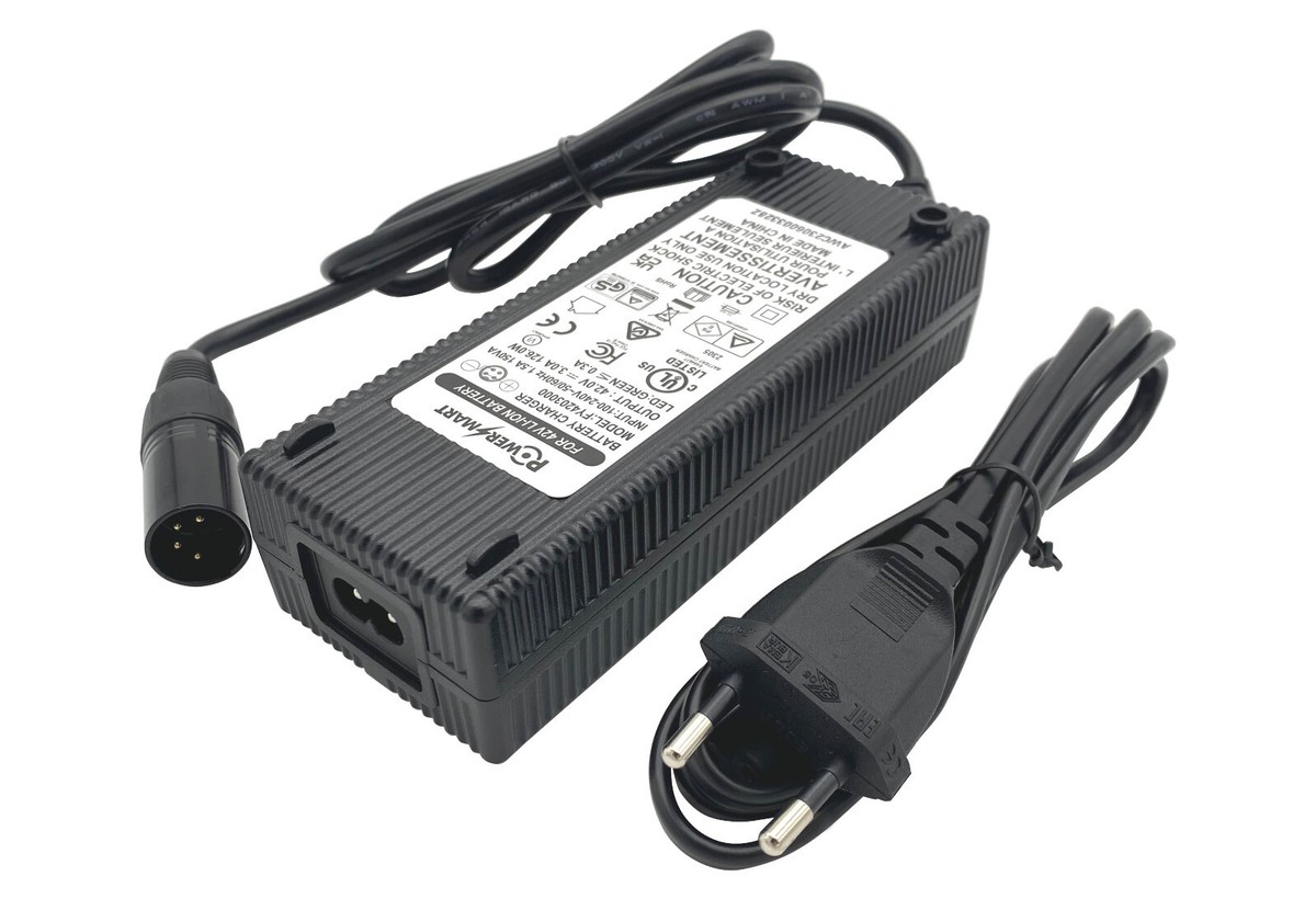 42V 3A Ladegerät für 36V eBike-Akkus Raleigh Dover Impulse R Club,XLR-4 Pins 42V 3A Ladegerät für 36V eBike-Akkus Raleigh Dover Impulse R Club,XLR-4 Pins