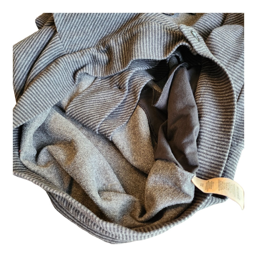 NWOT Armani Exchange Sweater Men's Small Black Gray Cardigan Jacket Button Down image 10