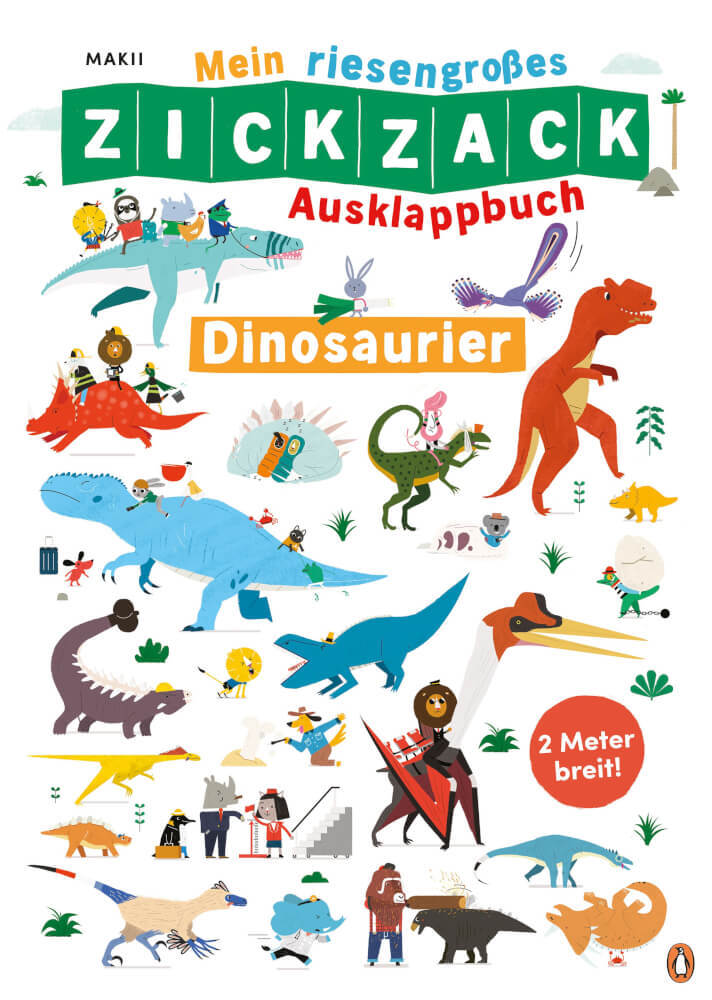 Thumbnail - Mein Riesengroßes Zickzack Ausklappbuch – Dinosaurier