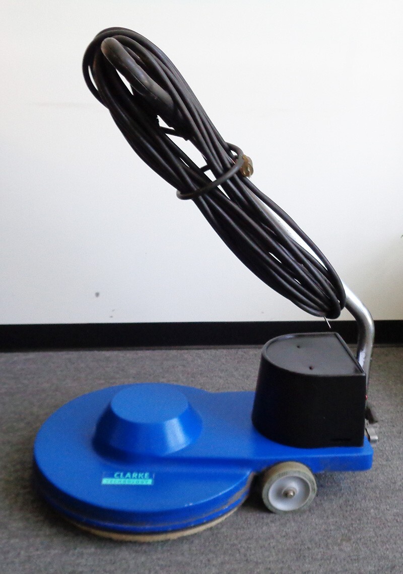 20" CLARKE HIGH SPEED FLOOR BUFFER, REMOVABLE HANDLE, USED | eBay