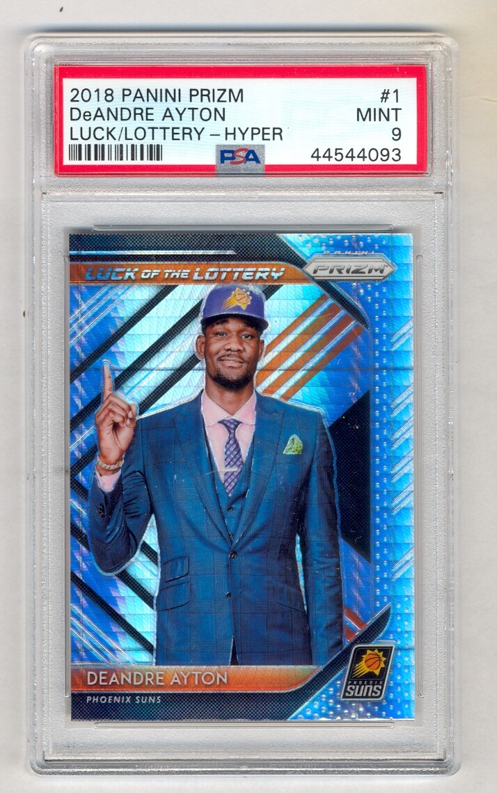 DEANDRE AYTON 2018-19 PANINI PRIZM LUCK OF THE LOTTERY HYPER PRIZM