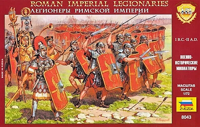 Roman Imperial Legionaires - miniatures -  Soldatini 1/72 Zvezda cod.8043