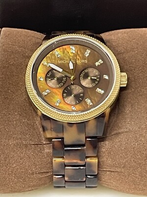 MICHEAL KORS 腕時計 Michael Kors MK5038 Women Watch Tortoise Shell Band (Small Wrist