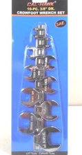 CROWFOOT 10pc 3/8" Inch Drive Crowfoot Wrench Set SAE 3/8"-1" CHROME PLATED