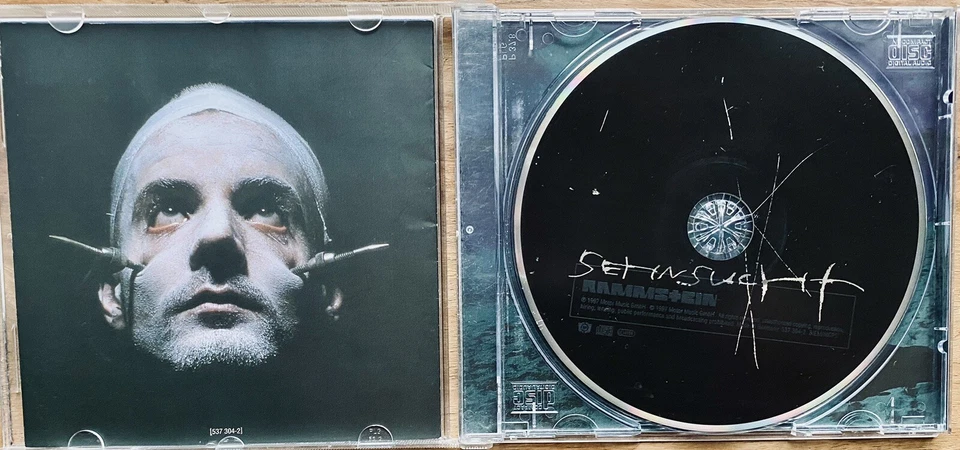 Rammstein „Sehnsucht“ 1997 Original Richard Kruspe Cover •LIKE NEW• Motor Music - Bild 2 von 2