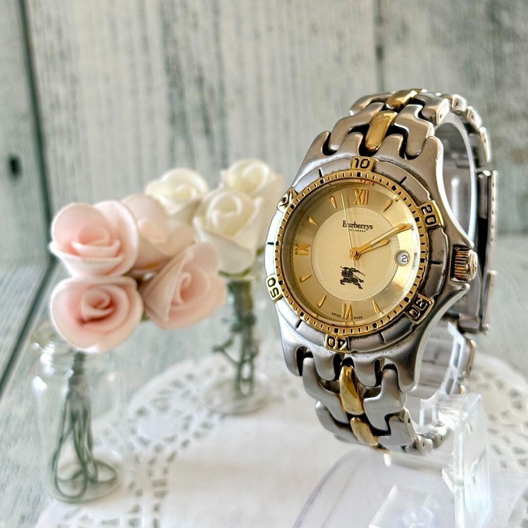 Burberrys watch 9000G diver style Used From Japan Check