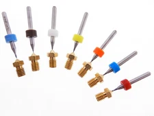 .2 .3 .4mm .5mm .6mm .8mm 1.0mm E3D 3D Printer Clogged J-Head Extruder Nozzle 