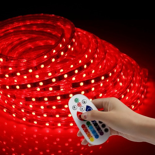 20FT LED Rope Light Christmas Lighting Strip Light Waterproof Colorful W/ Remote - Picture 10 of 12