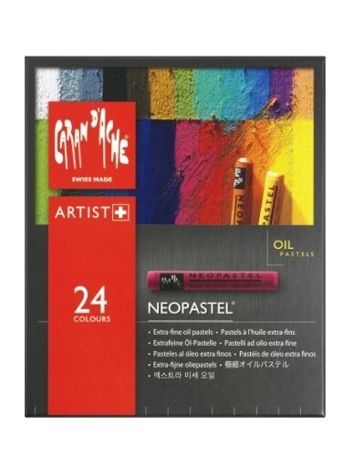 Caran D'ache Neopastel Oil Pastels Set Of 24 (7400.324) | eBay