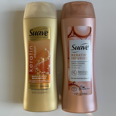 Lot 2 New Suave Smoothing Shampoo Keratin Infusion for Frizzy Hair 12.6 oz. each