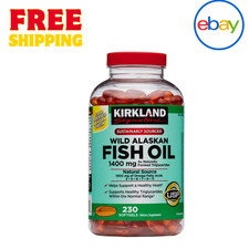 Kirkland Wild Alaskan Fish Oil 1400 mg, 230 Softgels   Heart  Joint Support