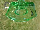 1920’s WESTMORELAND GREEN DEPRESSION GLASS WHALE OIL LAMP CONVERTED TO ELECTRIC — photo 6