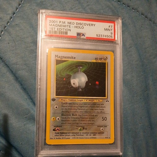 Magnemite (1st Edition) graded PSA 9 for sale on eBay