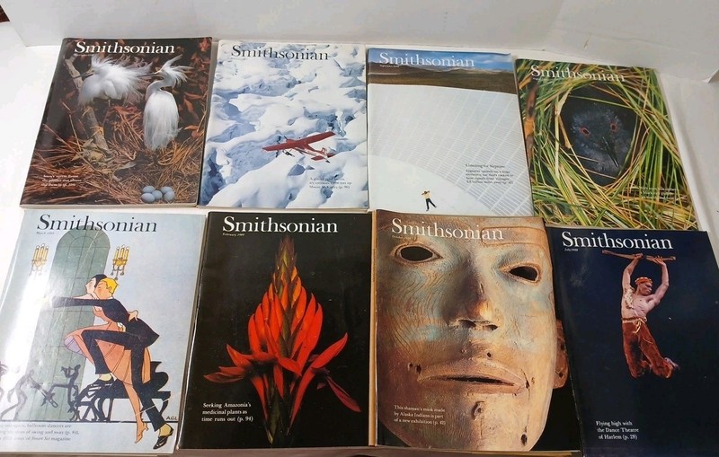 Smithsonian Magazine Lot Of 8 Magazines Back Issues 1988 To 1989