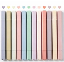 konket 12Pcs Aesthetic Cute Highlighters Bible Pastel happy, Multicolor