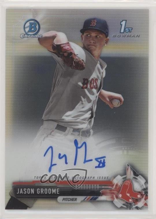 2017 Bowman Chrome Prospect Refractor 135/499 Jay Groome Jason #CPA-JG Auto z5m