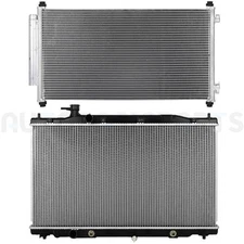 For 2007 2008 2009 Honda CR-V 2.4L Aluminum Radiator & AC Condenser Cooling Kit