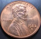 1982-D  BU  L D  LINCOLN  CENT PENNY  DDO   3.1g — photo 2
