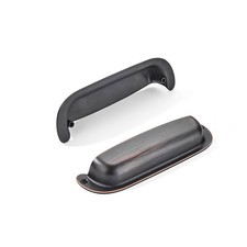 2 Pack 4" 102mm Hole Center Retro Drawer Pulls Oil Rubbed Bronze Cabinet Bin...