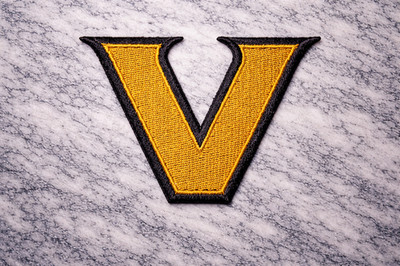 VANDERBILT COMMODORES NCAA EMBROIDERED IRON ON PATCH 3''X2'' FREE SHIPPING &TRACK