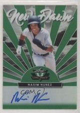 2019 Leaf Valiant New Dawn Green Prismatic 59/99 Nasim Nunez #ND-NN1 Auto 0w7