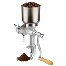 Hand Operated Corn Grain Mill Grinder Useful Kitchen Tool with Big Hopper Adj...
