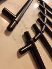 Black Modern Cabinet Handles/ Bar Pulls Kitchen Drawer Hardware  8 Pc.s Total — photo 2