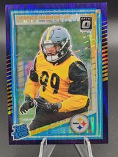 2025 Donruss Optic #257 Derrick Harmon Purple Shock Rated Rookie Steelers