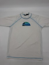 Kanu Surf Men's Rashguard Shirt Size S White Beach UPF 50 Swim Sun Protection