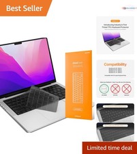 Keyboard Cover TPU Tinted Ultra Thin Compatible with MacBook Pro 14 16 M1 M2 ...