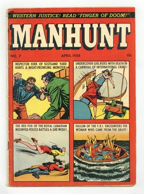 Manhunt! #7 GD/VG 3.0 1948